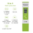 thumbnail image 1 of Graflsoa 5-in-1 Water Quality Tester: Conductivity, TDS, Salinity, Seawater Density, Temperature - C-100A Model (Battery Not Included), 1 of 7