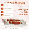 thumbnail image 6 of Frankincense and Myrrh Incense Sticks - Total 120 Insence-Sticks - 6 Packs of 20 Insense - Inciensos - Inscents - Natural Non Toxic Ingredients - Incents - Incence - Inscense - Insents, 6 of 8