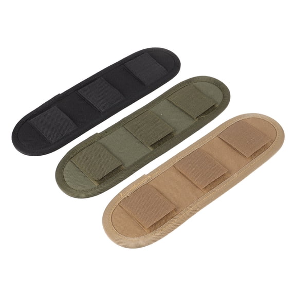 KALLORY 3-Pack Strap Cushion Pads for Comfortable Support, Soft and , Black, Unisex Design for Men and Women