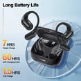 thumbnail image 4 of AI Translation Open Ear Headphones with Earhook, Bluetooth 5.4 Bone Conduction Earbuds with 163 Languages, 67H Playtime IPX7 Waterproof for Office/Workout/Travel, Black, 4 of 8