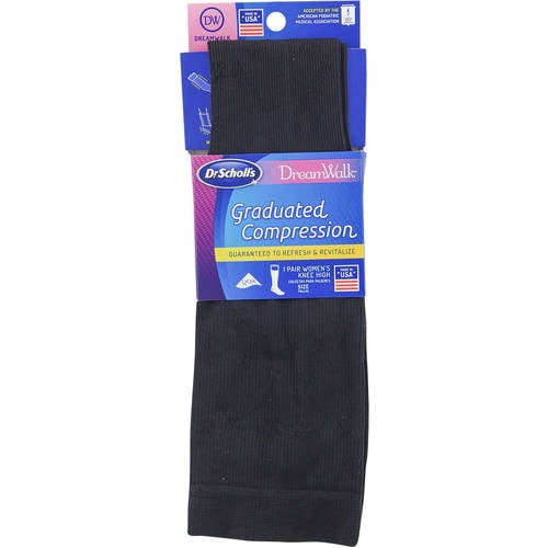 Dr. Scholl's Women's Knee-High Compression Socks, 1-Pair