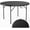 Black, variant on BarefHaven White 48" Round Bi-Folding Commercial Table, 4 Feet Portable Plastic Dining Card Table for Kitchen or Outdoor Party Wedding Event, 1-Pack