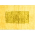 thumbnail image 1 of Ahgly Company Indoor Rectangle Solid Yellow Modern Area Rugs, 5' x 8', 1 of 4