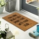 thumbnail image 4 of Seyotauo Funny Christmas Front Door Mat, Letter Print Rustic Door Mats Welcome Doormat Christmas Decorations Indoor Outdoor for Bedroom Living Room Funny Xmas Kitchen Small Rugs 16 x 24 inch, 4 of 6