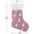thumbnail image 2 of Coolnut 2 PSC Christmas Stockings Raccoon Animal Purple Tree, 17.7" Xmas Fireplace Santa Socks Christmas Tree Hanging Stockings Decoration for Christmas Holiday Xmas Gift, 2 of 7