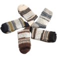 thumbnail image 2 of Lovely Annie Women's 5 Pair Pack Wool Soft Folk Design Fashion Socks Diamond, 2 of 2