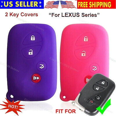 2pcs 4B Silicone Smart Protector Entry Case Cover Skin Fob Holder for Lexus Key