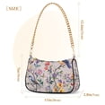 thumbnail image 3 of FORMRS Womens Shoulder Bag with Chain Strap Clutch Purse Cute Tote Handbag, Purple Floral Pattern, 3 of 7