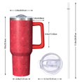 thumbnail image 2 of Christmas 40oz Tumbler– Stainless Steel Insulated Tumbler with Handle and Straw, Large Capacity Travel Cup for Hot & Cold Drinks, 2 of 7