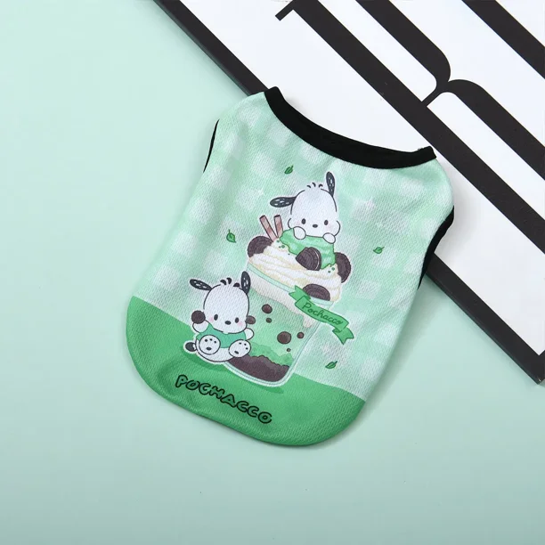 Lindo chaleco de Hello Kitty para mascotas, ropa súper genial para gatos y perros, serie de dibujos animados creativa, ropa transpirable para perros pequeños