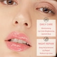 thumbnail image 6 of NOGIS 3Pcs Bee Balm Lip Balm Honey Pot with Stick, Honey Strawberry Watermelon Moisturizing and Hydrating Sleeping Lip Mask, Day and Night Repair and Care, Reduce Lip Lines (Set B), 6 of 7