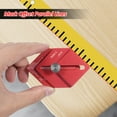 thumbnail image 3 of Zootealy Règle de Menuiserie Multifonctionnelle avec Mesures CNC, Double Échelle Anglaise/métrique - Rouge, 3 of 6