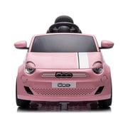Best Ride On Cars Fiat 500 12V Pink