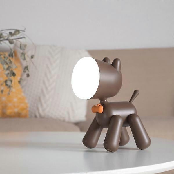 Dog-shaped Table Lamp with Dimmable Touch Sensor Bedside Lamp Gift Warm White