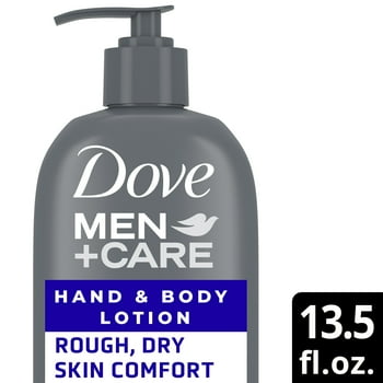 Dove Men+Care Rough Dry Skin Comfort Replenishing Hand and Body Lotion 13.5 fl oz