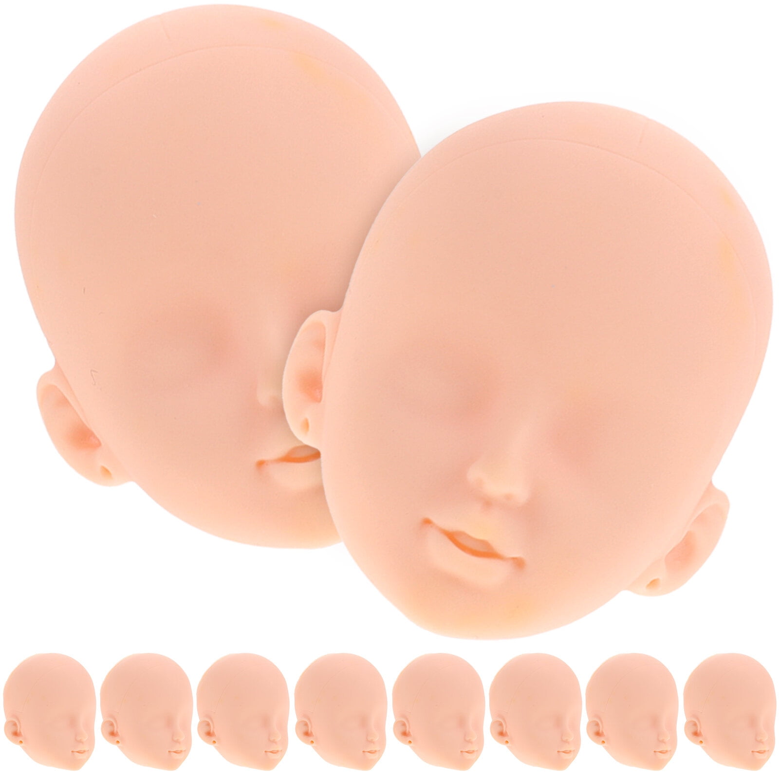 jojofuny 20pcs Vinyl Doll Heads for Crafts 1/6 Doll Head Doll Repainting  Practice Makeup DIY Baby Mannequin Doll Heads for Baby Shower