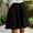 *Black, variant on ClodeEU Women's Summer Elastic Waist Ruffle Hem Shorts,Casual Comfy Loose Fit Linen Cotton Shorts with Pockets Army Green,Women's Plus L