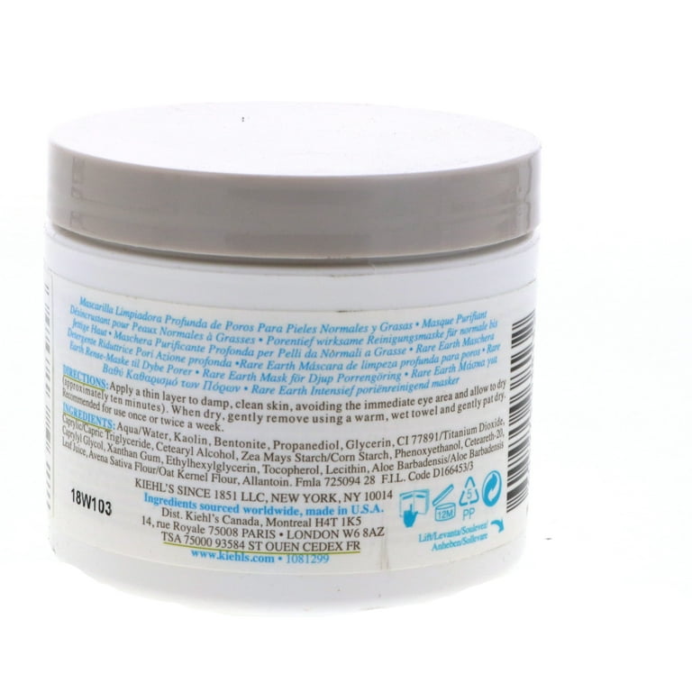 Kiehl's Rare Earth Deep Pore Cleansing Masque, Aloe Vera, 4.2 oz,  Detoxifying, Hydrate - Walmart.com