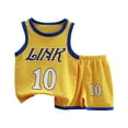 thumbnail image 2 of RTKFRFLM Kids Boys Sports Shorts Sets Active Shorts Sets Quick Drying Tracksuit Sleeveless Baby Basketball Wear Summer Tank Top Shorts Summer Activewear Sets,Size 9-10 Years, 2 of 7