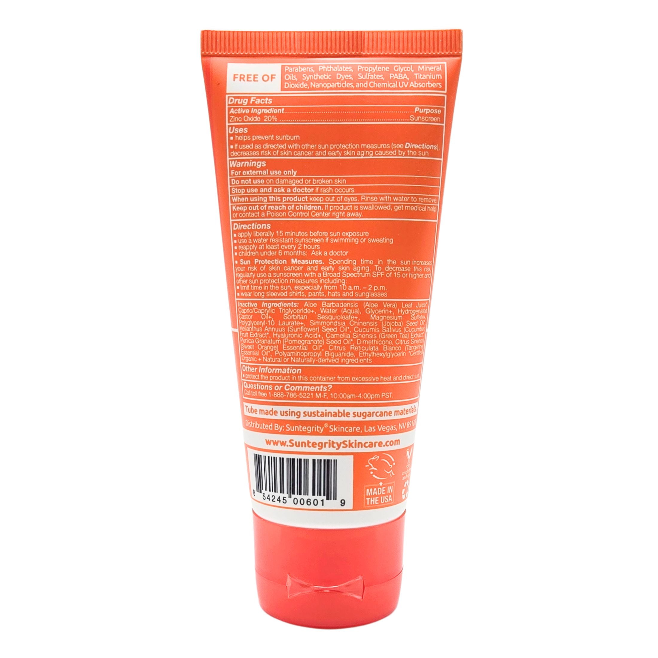 Suntegrity Mineral Body Sunscreen - Broad Spectrum SPF 30 - 3oz
