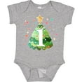 thumbnail image 3 of Inktastic 1st Birthday Green Christmas Tree with Yellow Star Boys or Girls Baby Bodysuit, 3 of 5