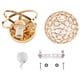 thumbnail image 4 of Lámpara De Pared De Estilo Moderno Soporte De Luz De Pared Colgante De Cristal Enchufe E14 (Sin Bombilla Incluida) Plata / Oro / Color Guardurnaity HA025483-02, 4 of 5