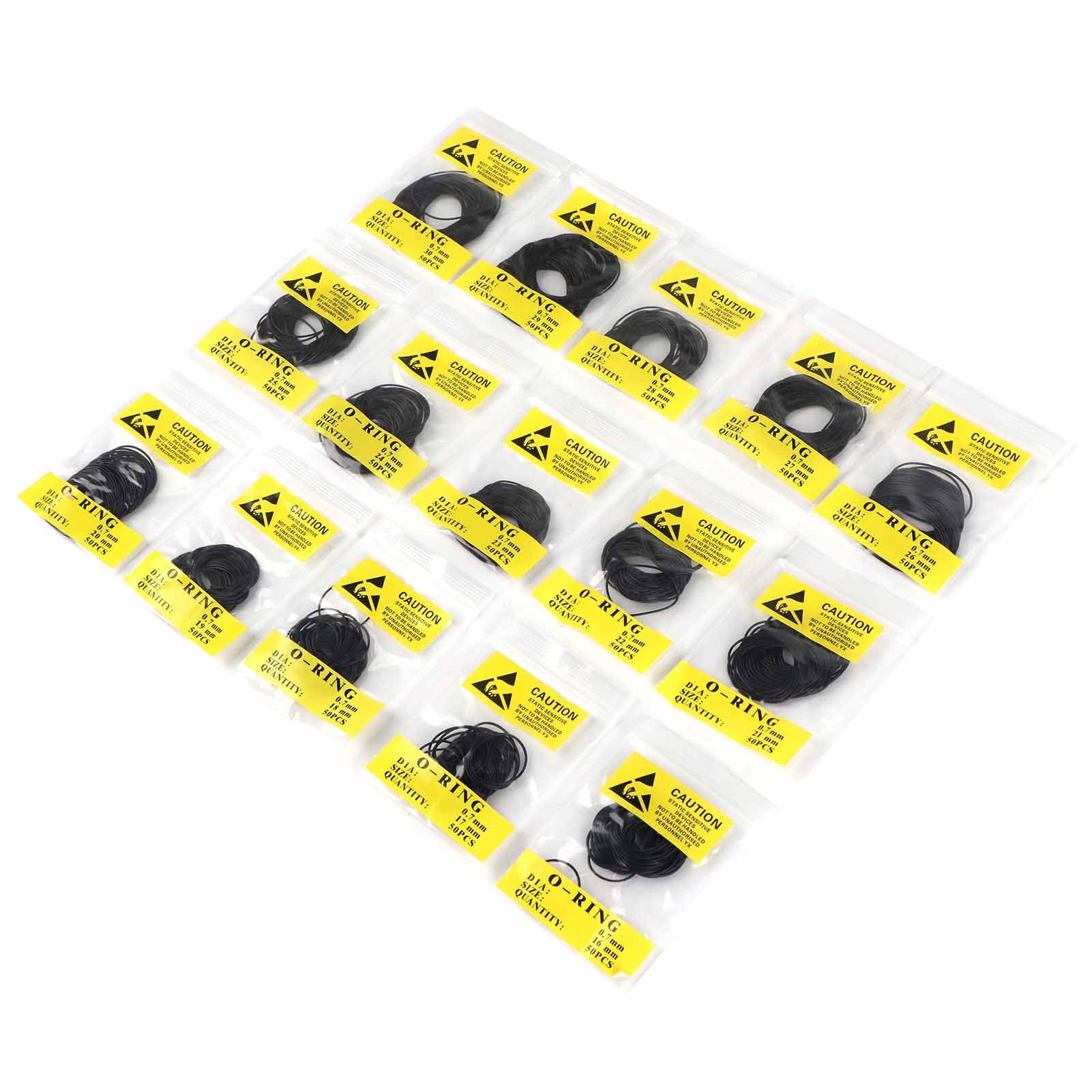 Lot De 50 Joints Toriques En Caoutchouc 1.4mm - Pour étanchéité Montres Ou Petits Mécanismes - Neuf