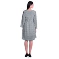 thumbnail image 4 of Moomaya Robe Courte Évasée Imprimée de Designer, Manches Longues, Tunique en Velours, Robes pour Femmes, 4 of 6