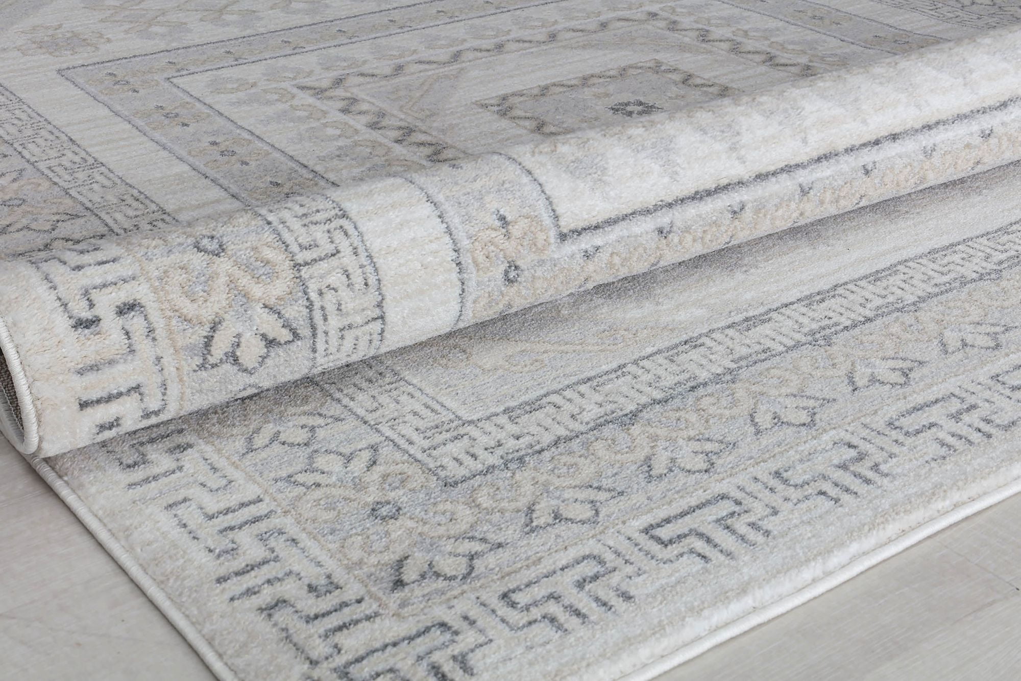 Harper HY40D Perspective Abstract Vintage Beige Area Rug, 2'6" x 8'