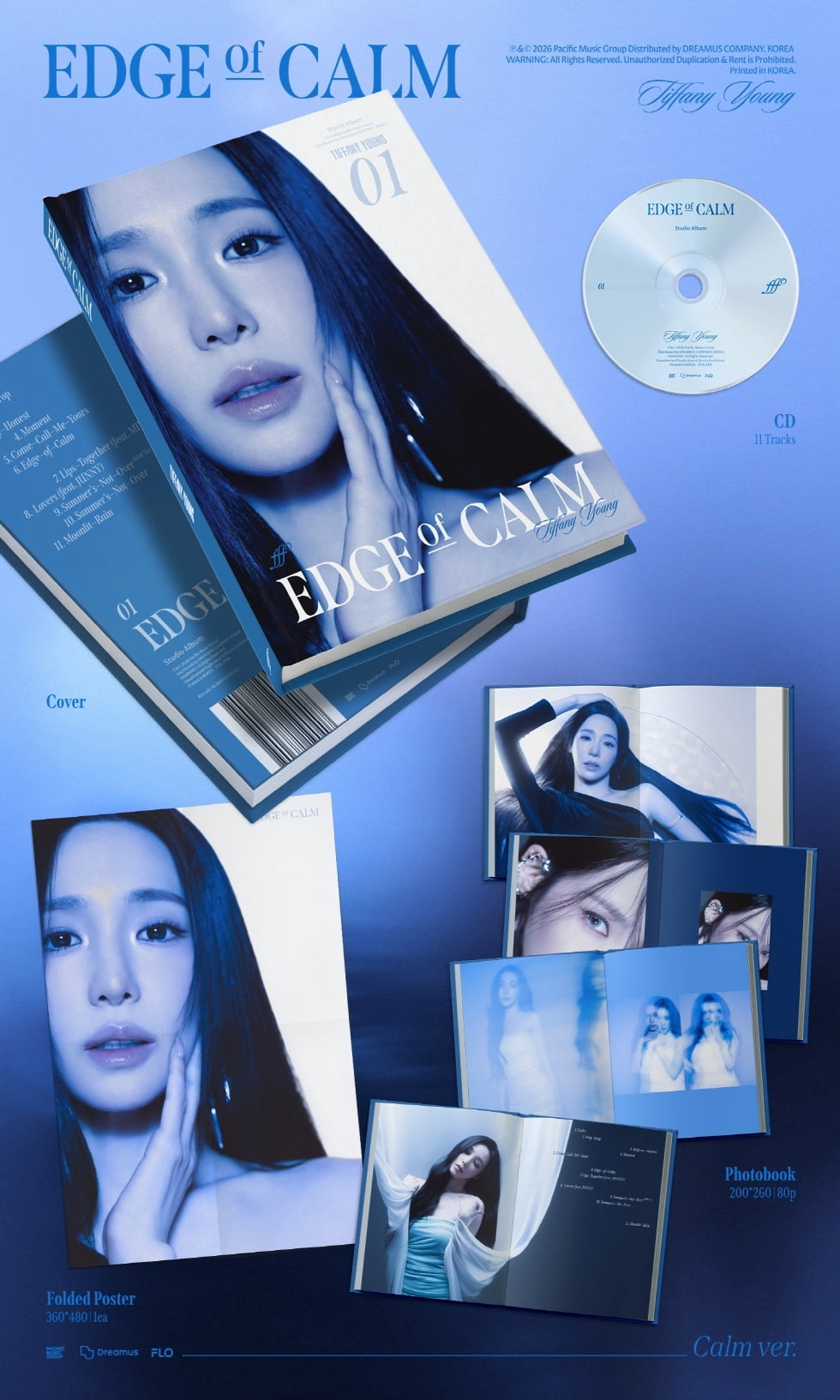 Tiffany Young - Edge Of Calm (Calm Ver.) - CD-R, Photobook, Folded Poster - Music & Performance - CD