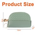 thumbnail image 4 of Monedero de piel para mujer, monedero con llavero, bolsillo para monedas, minimonedero para mujer, tarjeta de crédito, identificación, llave, auriculares, lápiz labial, 4 of 5