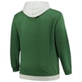 thumbnail image 3 of Men's Fanatics Hunter Green/Silver Milwaukee Bucks Big & Tall Primary Arctic Pullover Hoodie, 3 of 3