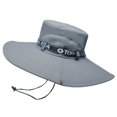 thumbnail image 1 of Sombrero de pesca transpirable de algodón y poliéster, sombrero de ala grande para el sol para hombre, verano, escalada de montaña, gris claro, 1 of 12