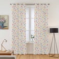 thumbnail image 2 of Colorful Polka Dot Kitchen Curtains Window Panels, Vintage Minimalist Geometric Beige Insulated Window Treatment Curtain, Grommet Curtains for Bedroom/Living Room/Bathroom, 2 Piece 42"Wx84"L, 2 of 8