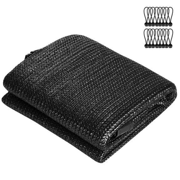 Shade Cloth,6.5x 20ft Tear Resistant Sun Shade Net with Reinforced Grommet,Durable Garden Shade Tarp Cover for Greenhouse,Plant Cover, Chicken Coop,Patio and Pergola,Blac