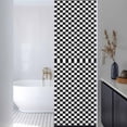 thumbnail image 3 of Black White Plaid Window Privacy Film, Modern Buffalo Check Gingham Art Static Cling UV Sun Blocking Heat Control Window Tint Day and Night, Non-Adhesive One Way Windows Privacy Cover 17.7''x78.7'', 3 of 7