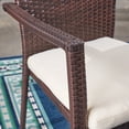thumbnail image 3 of Noble House Arezzo 3 Piece Wooden Round Patio Bistro Set in Teak, 3 of 6