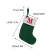 thumbnail image 3 of Xuniizn Personalized Christmas Stockings with Initials - Custom Embroidered Stocking Set, Luxury Velvet Xmas Stockings for Family, Holiday Christmas Decorations, Green, New Model M, 3 of 3