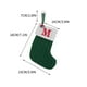 thumbnail image 5 of Alfombrilla tejida calcetines con letras bordadas bolsa regalo de Navidad verde para niños bolsa de caramelos regalo de cumpleaños, calcetines de lana, hosiery infantil, alfombrilla de, 5 of 9