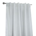 thumbnail image 3 of Barry Total Blackout Textured Dual Header Curtain Panel 52" x 95" in White, 3 of 6