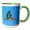 Green/White, variant on 3drose, Playa El Tecolote, La Paz, Baja California Sur, Mx. Brown Pelican., 11oz Two-tone Green Mug