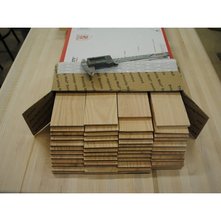 75 Oak thin boards lumber wood crafts 1/8" x 3-1/2" x 12-1/2"