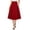 Red, variant on Women's Retro Swing Skirt with Hidden Side Pockets and Full Circle Hem, Soft Stretch Fabric for All Day Comfort Black L