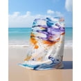 thumbnail image 4 of Blue Purple Horse Print Beach Towels Oversized Super Absorbent, Abstract Watercolor Animals Lightweight Bath Towel Quick Dry Sets For Bathroom/Pool/Rv Camping/Beach Play/Gym Room/Picnic 30"x60", 4 of 8
