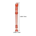 thumbnail image 3 of 10pcs Translucent Kids Recorder 6 Hole Music Recorder Plastic Beginner Recorder Instrument Mini Descant Recorder for School Music for Kids, 3 of 6