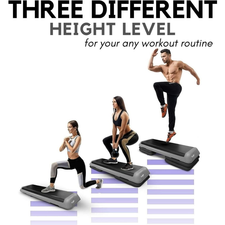 Yes4All Aerobic Step Platform Health Club Size Color is BLUE BLACK