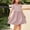Pink, variant on Amidoa Girls Summer Dresses A-Line Flowy Short Sleeve Casual Floral Print Midi Sundress Hot Pink Size 9