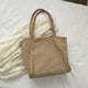 thumbnail image 4 of Bolsa De Hombro Bolsa de mujer, Bolsa de mano informal de paja a la moda, Bolsa de playa tejido calado para vacaciones Ndcxsfigh Para Estrenar, 4 of 5