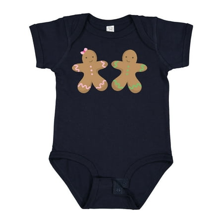 

Inktastic Twin Gingerbread Boy and Girl Co Gift Baby Boy or Baby Girl Bodysuit