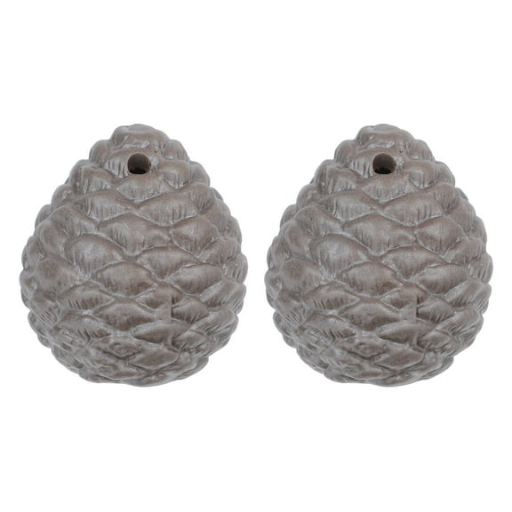 Raindrops 4 Pcs Decorative Pine Cone Cones for Craft Home Large Coffee